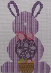click here to view larger image of Purple Bunny  (hand painted canvases)
