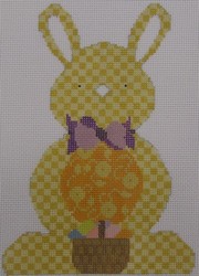 click here to view larger image of Yellow Bunny  (hand painted canvases)