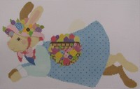 click here to view larger image of Girl Bunny  (hand painted canvases)