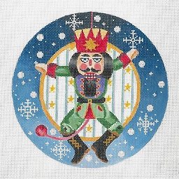 click here to view larger image of Nutcracker - Snowflake Border (hand painted canvases)