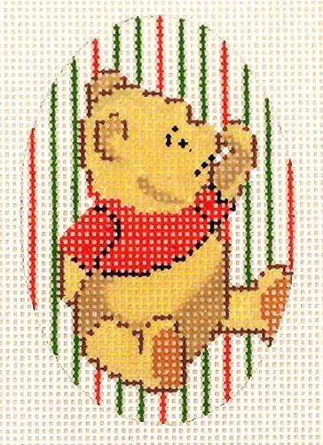 click here to view larger image of Pooh Ornament (hand painted canvases)