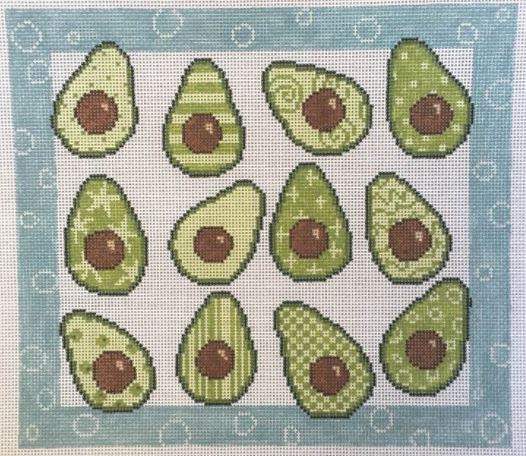 click here to view larger image of Dozens - Avocados (hand painted canvases)