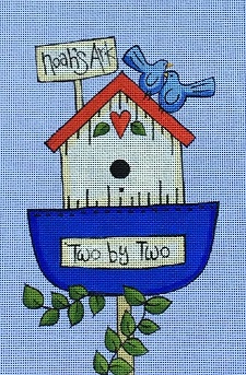 click here to view larger image of Noah's Ark Birdhouse (hand painted canvases)