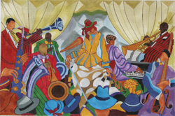 click here to view larger image of Jazz Band (hand painted canvases)