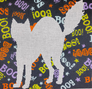 click here to view larger image of Silhouette Boo! (hand painted canvases)