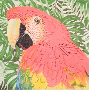 click here to view larger image of Parrot Scarlet Macaw (hand painted canvases)