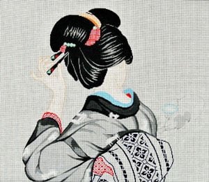 click here to view larger image of Geisha Beauty (hand painted canvases)