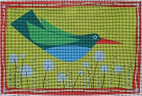 click here to view larger image of Red Beak (hand painted canvases)
