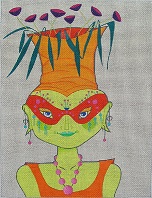click here to view larger image of Martian Masquerade - Pothead (hand painted canvases)