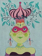 click here to view larger image of Martian Masquerade - Turban (hand painted canvases)