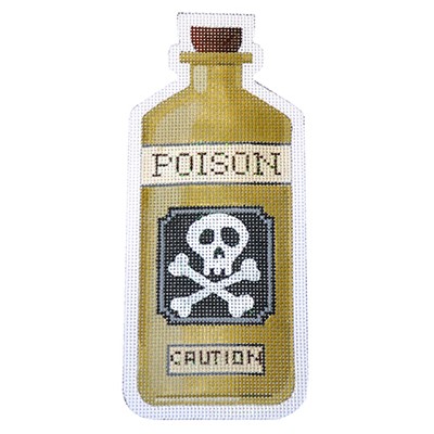 click here to view larger image of Poison Halloween Bottle - 18 Count (hand painted canvases)
