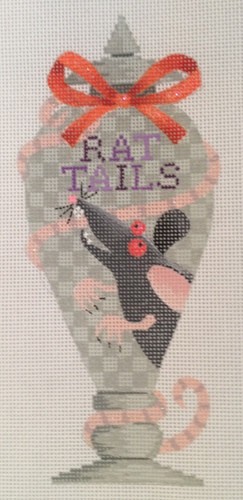 click here to view larger image of Rats Tails Halloween Bottle (hand painted canvases)