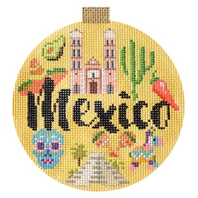 click here to view larger image of Travel Round - Mexico (hand painted canvases)