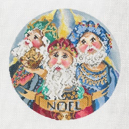 click here to view larger image of Noel - 3 Wise Men Ornament (hand painted canvases)