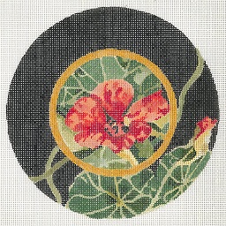 click here to view larger image of Nasturium Ornament (hand painted canvases)