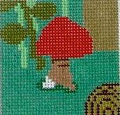 click here to view larger image of Red Mushroom (hand painted canvases)