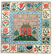 click here to view larger image of From My Garden Sampler (hand painted canvases)