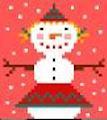 click here to view larger image of Snowgirl (hand painted canvases)