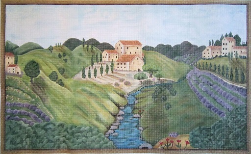 click here to view larger image of Provence Stream (hand painted canvases)