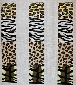 click here to view larger image of Animal Skins Collage (hand painted canvases)