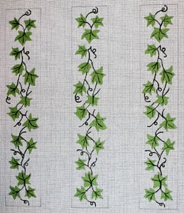 click here to view larger image of Ivy Leaves (hand painted canvases)