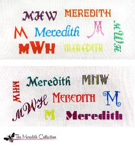 click here to view larger image of Name Bag - 13 Count (hand painted canvases)