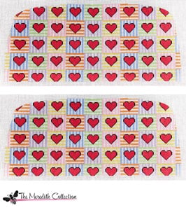 click here to view larger image of Candy Hearts (hand painted canvases)