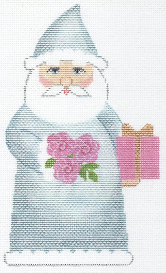 click here to view larger image of June Birthstone Santa (hand painted canvases)
