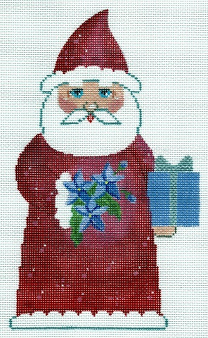 click here to view larger image of July Birthstone Santa (hand painted canvases)