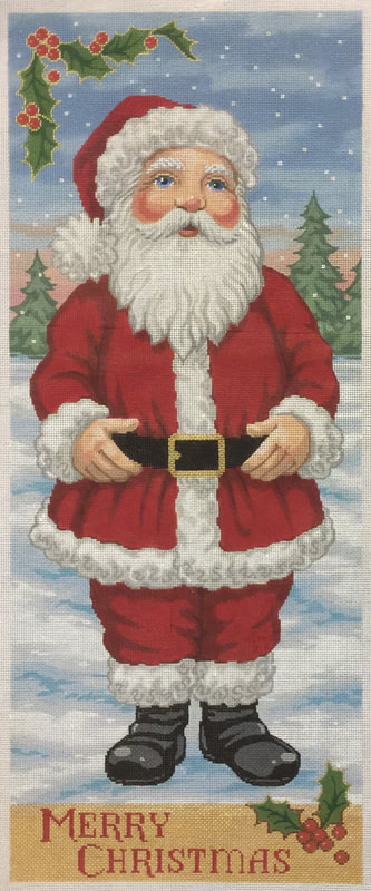 click here to view larger image of Santa Merry Christmas  - 18M (hand painted canvases)