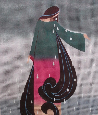 click here to view larger image of Weeping Woman (hand painted canvases)