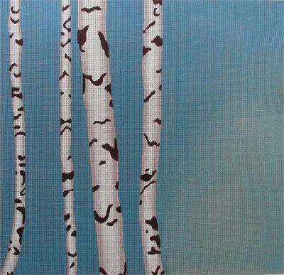 click here to view larger image of White Birch (hand painted canvases)