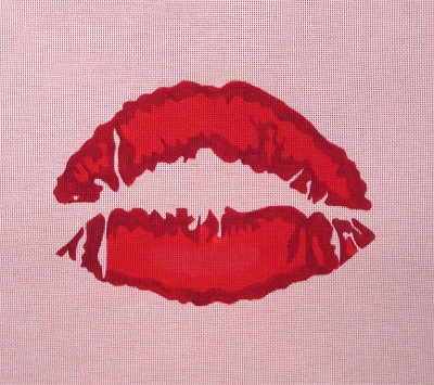 click here to view larger image of Smooch (hand painted canvases)