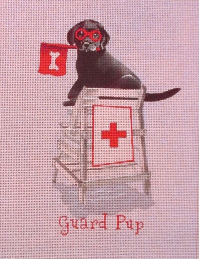 click here to view larger image of Guard Pup (hand painted canvases)