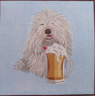 click here to view larger image of Man's Best Friend - Coton (hand painted canvases)