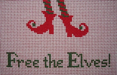 click here to view larger image of Free the Elves! (hand painted canvases)