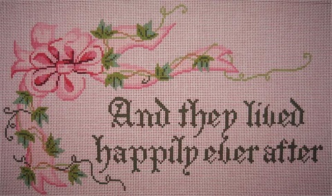 click here to view larger image of They Lived Happliy Ever After - Pink (hand painted canvases)