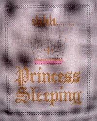click here to view larger image of Shhh Princess Sleeping (hand painted canvases)