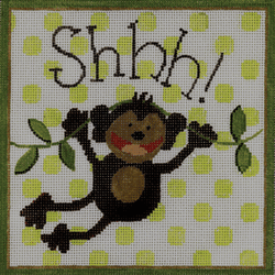 click here to view larger image of Shhhh! Little Monkey (hand painted canvases)