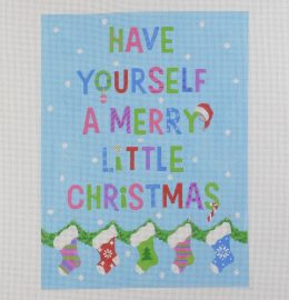click here to view larger image of Merry Little Christmas (hand painted canvases)