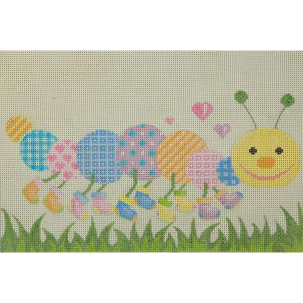 click here to view larger image of Pastel Centipede (hand painted canvases)