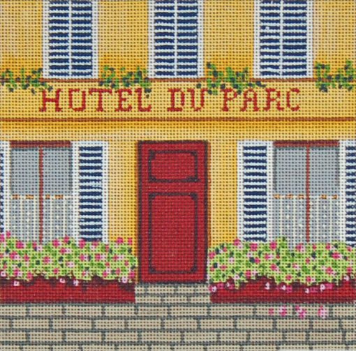 click here to view larger image of French Scenes - Hotel Store Front (hand painted canvases)