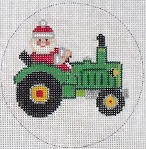 click here to view larger image of Farm Santa (hand painted canvases)