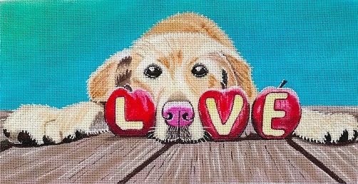 click here to view larger image of Love Is Furr-Ever (hand painted canvases)
