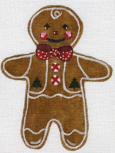 click here to view larger image of Gingerbread Boy - Shaped (hand painted canvases)