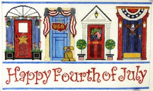 click here to view larger image of Fourth of July Doors (hand painted canvases)