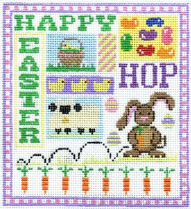 click here to view larger image of Easter Sampler (hand painted canvases)