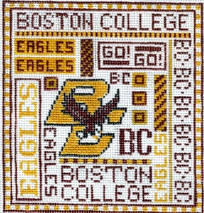 click here to view larger image of Boston College (hand painted canvases)