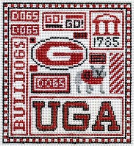 click here to view larger image of UGA (hand painted canvases)