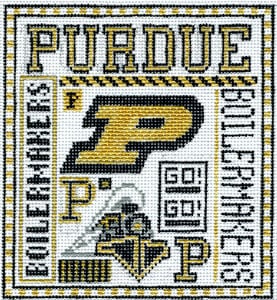 click here to view larger image of Purdue (hand painted canvases)